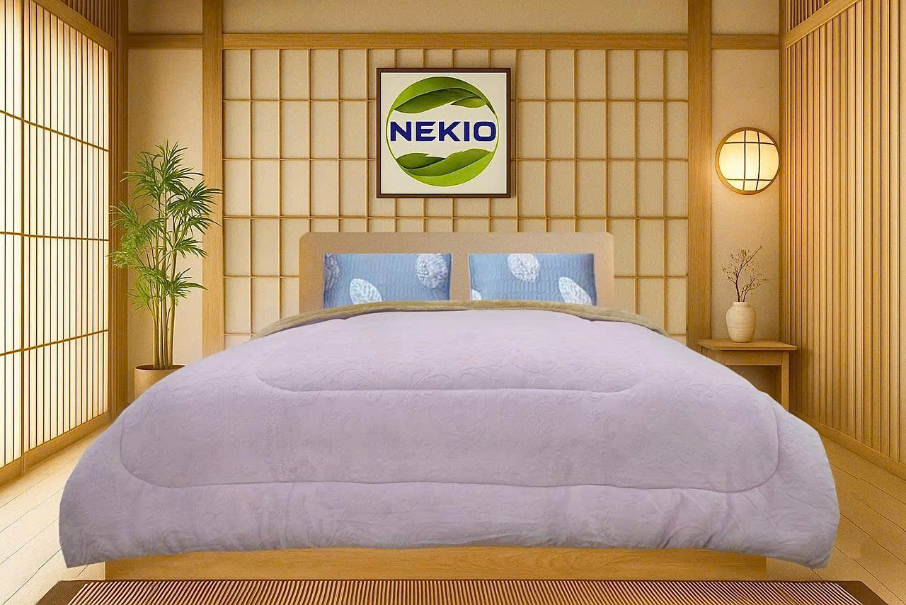 Chăn lông cừu vân Tím