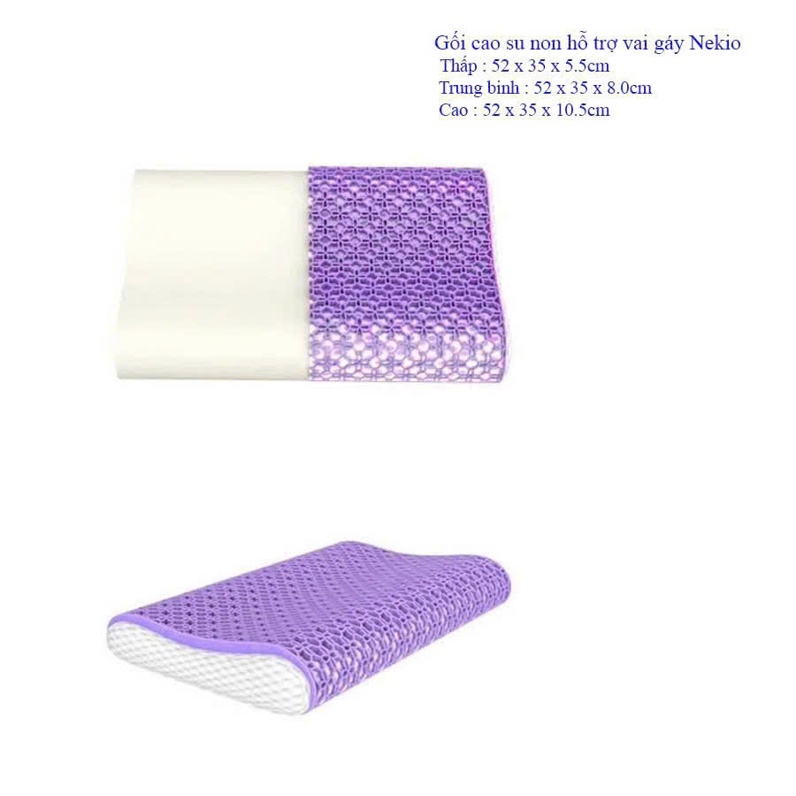 Gối cao su hỗ trợ vai gáy (waves)