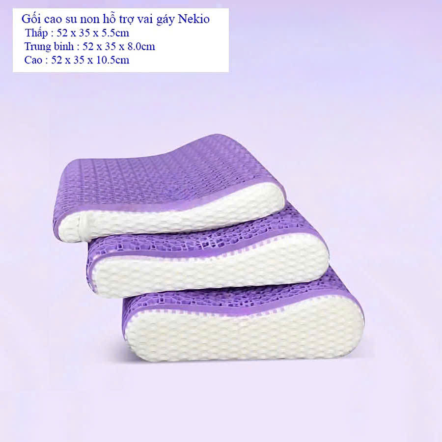 Gối cao su hỗ trợ vai gáy (waves)