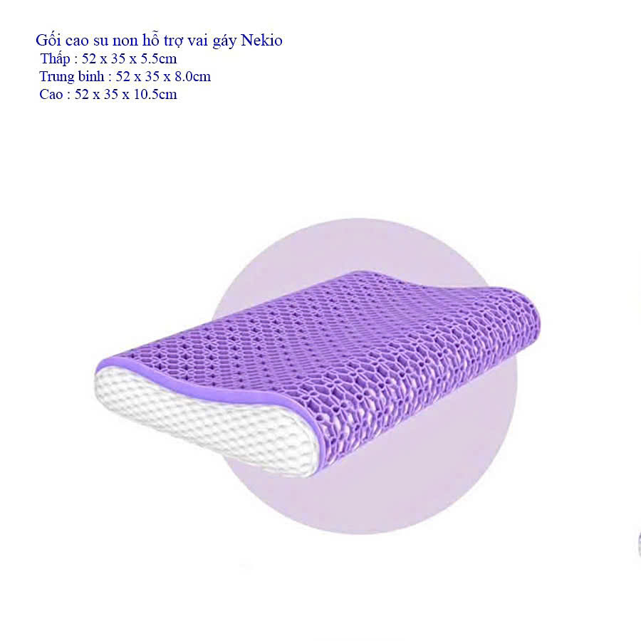Gối cao su hỗ trợ vai gáy (waves)