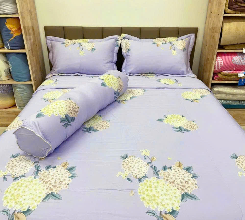 Bộ chăn ga Modal Cẩm Tú Cầu