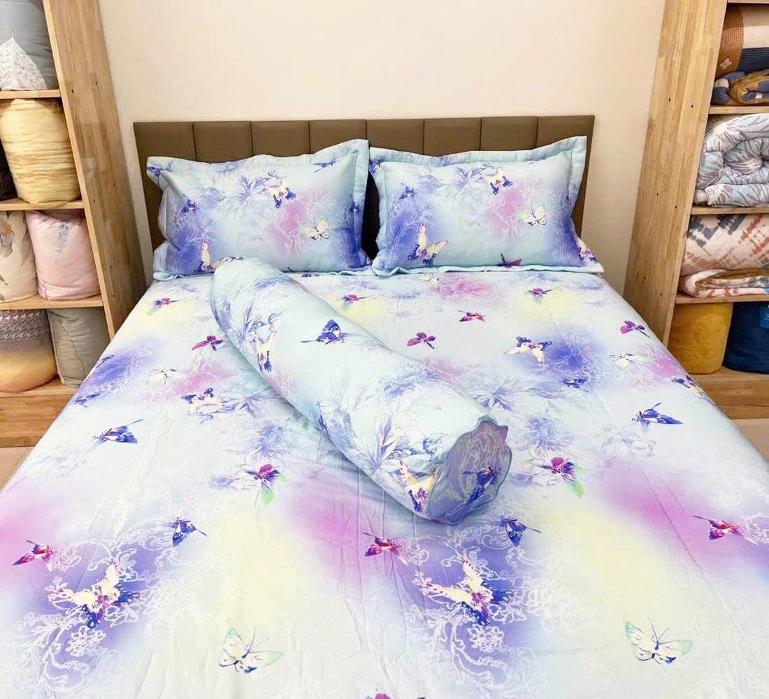 Bộ chăn ga Modal Bướm Xuân