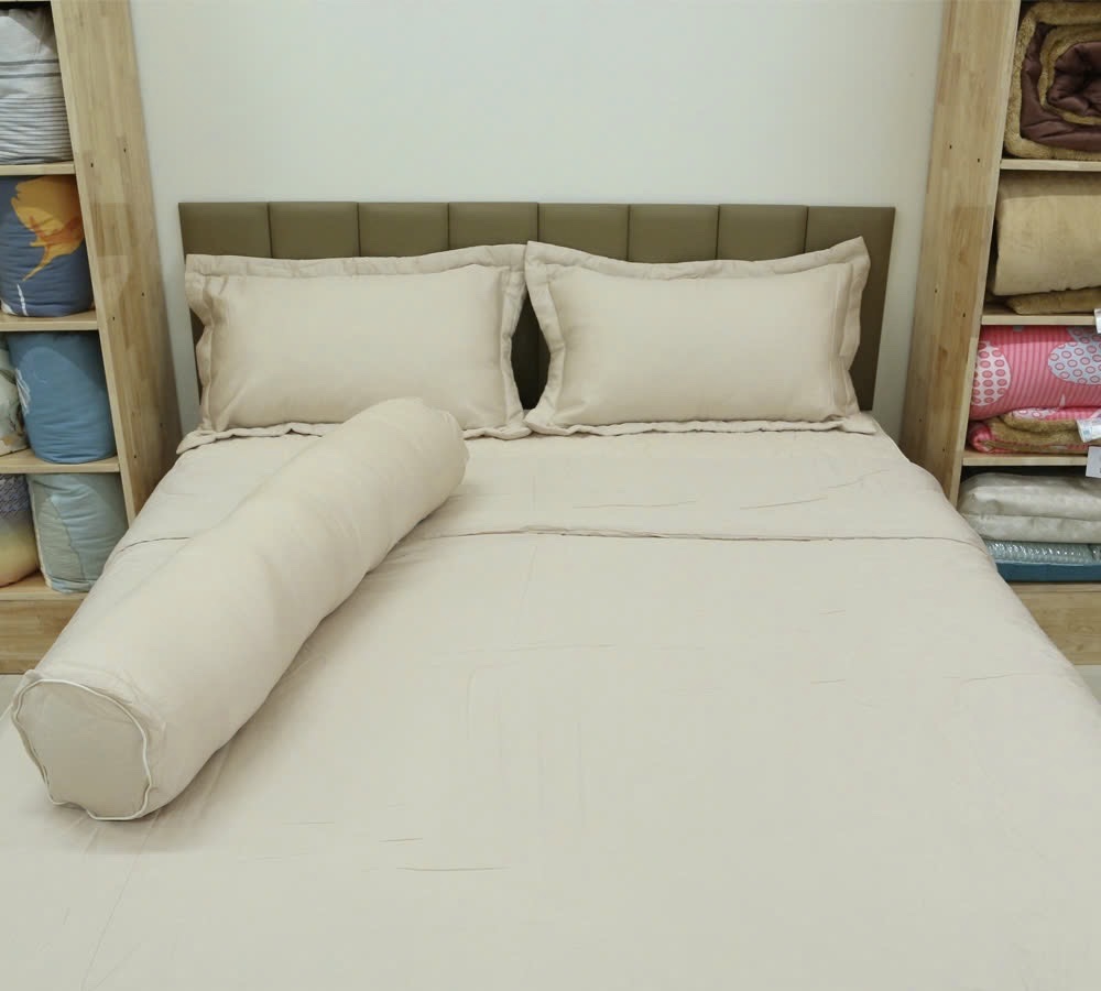 Bộ chăn ga Lụa Tencel Nekio Vàng