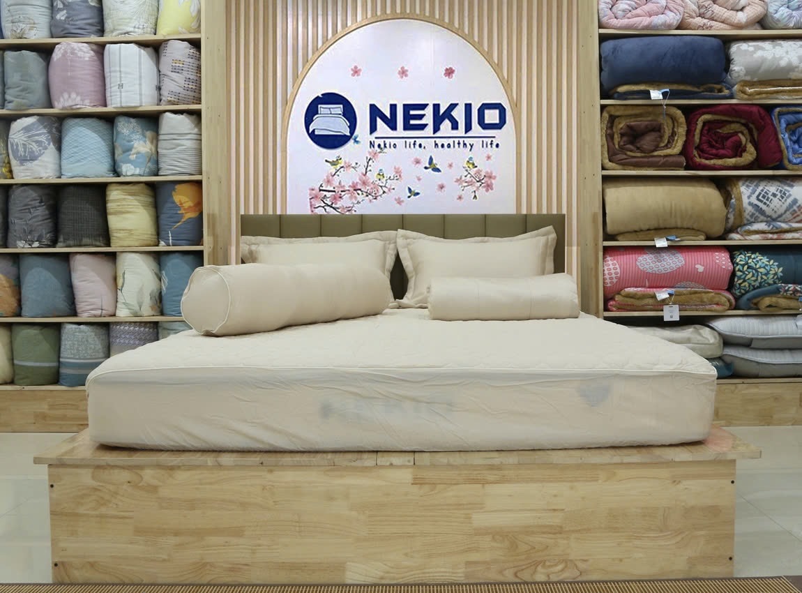 Bộ chăn ga Lụa Tencel Nekio Vàng